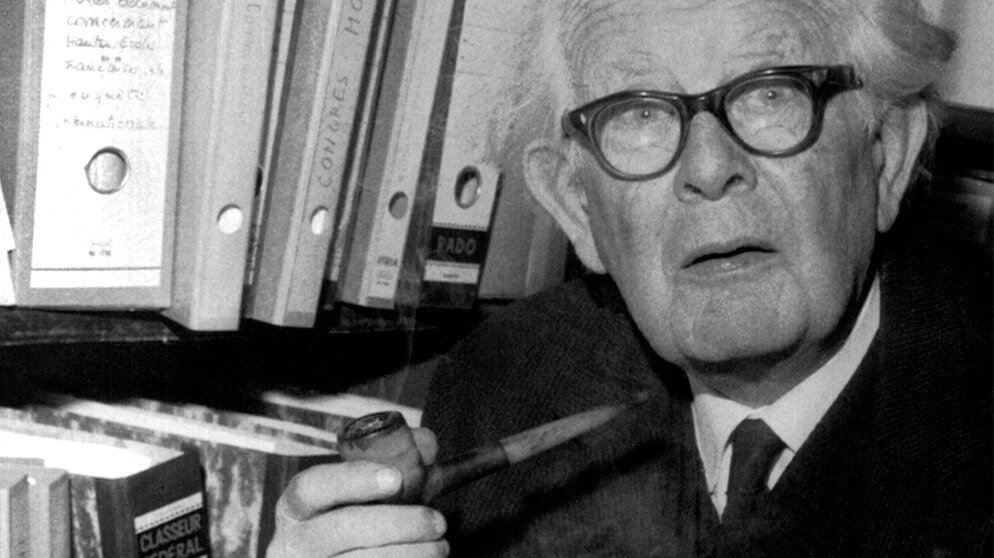 Foto van Piaget die zeer belangrijk was voor de cognitieve psychologie