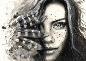 Wanneer mensen je knuffelen met hun ogen