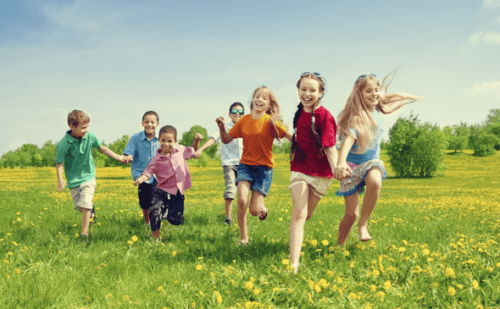 Kinderen die lopen