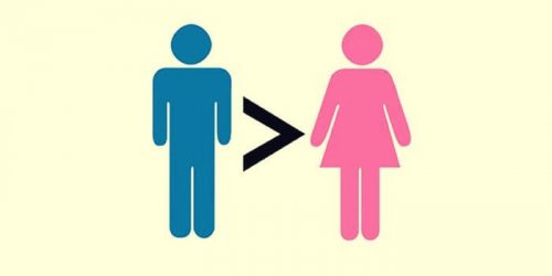Symbool dat mannen beter zijn dan vrouwen