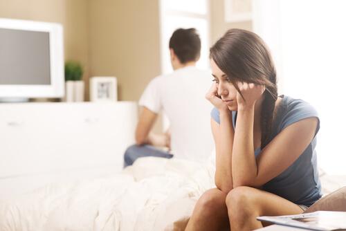 Vrouw met malaxofobie