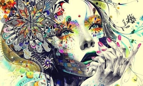 Tekening van een meisje