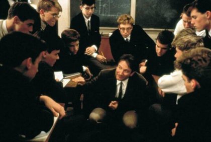 Screenshot uit de film Dead Poets Society