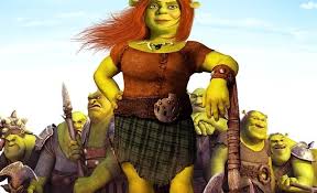 Een trotse prinses Fiona die haar eigen heldin is