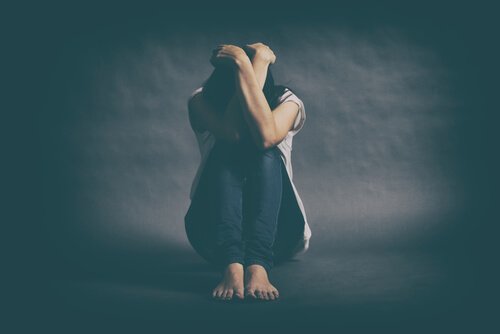 Depressieve vrouw