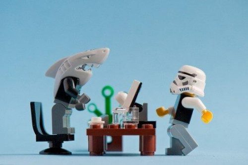 Giftige baan met lego