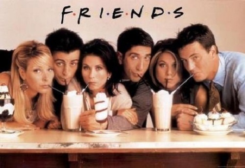 De serie Friends, ontmoetingen in een koffiebar