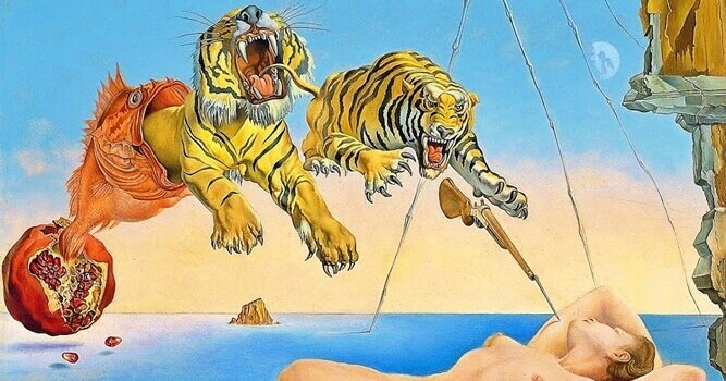 Schilderij van tijgers