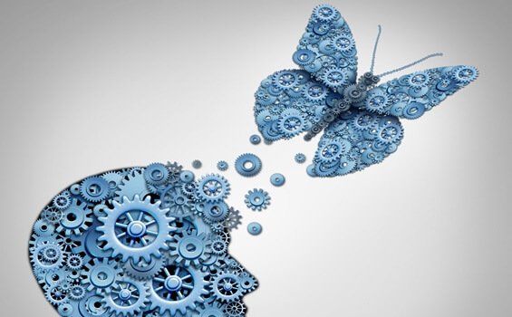Vlinder met tandwielen