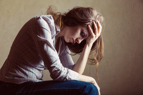 Wanhopige vrouw