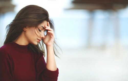Gestreste vrouw