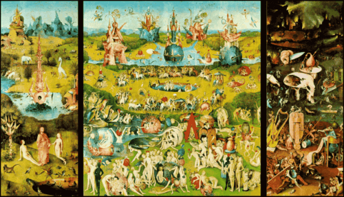 Tuin der Lusten schilderij