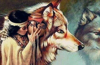 De indiaanse legende van de vrouw en de wolven