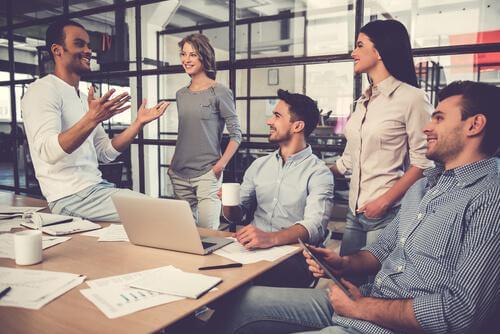 Collega's onder elkaar