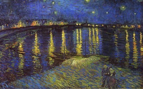 Sterrennacht over de Rhone