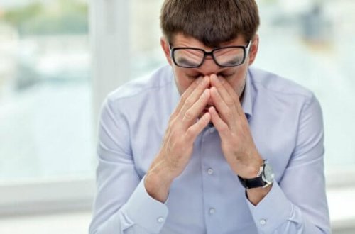 Man lijdt aan stress