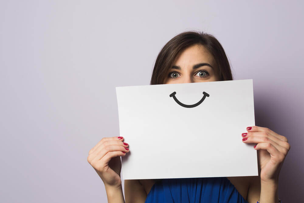 Positieve vrouw