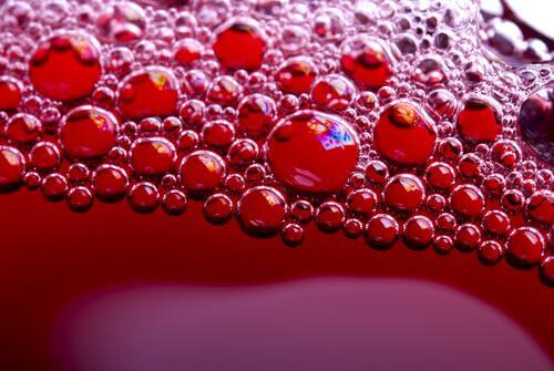 Bubbels dicht bij elkaar