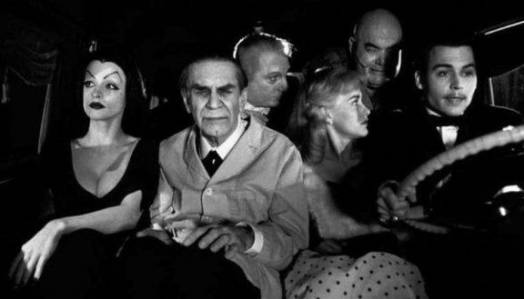 Ed Wood scene in auto