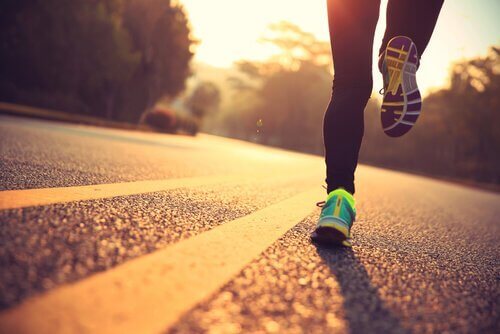 Hardlopen op de weg