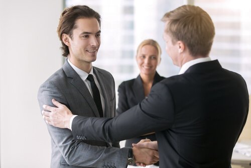 Man krijgt promotie op het werk