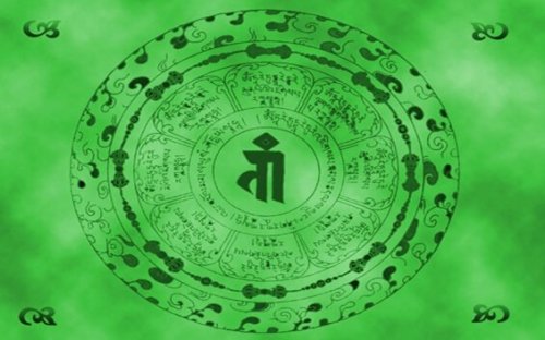 De mantra van groene tara