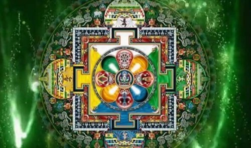 Afbeelding van een tantrisch symbool