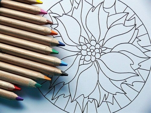 Mandala en potloden