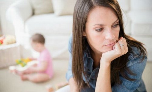 post-adoptie depressie hoofd op hand