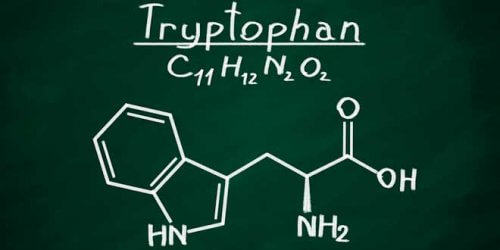 De formule van tryptofaan