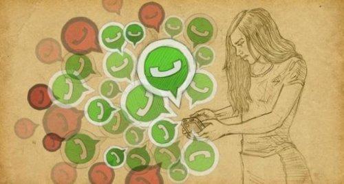 vrouw texting in relaties whatsapp