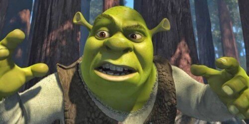 Een boze shrek
