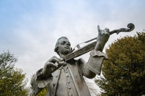 Standbeeld van Wolfgang Amadeus Mozart