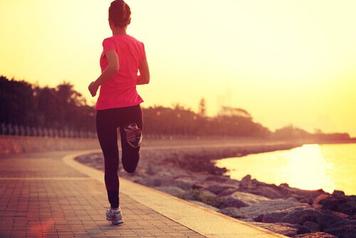 ochtendroutine vrouw lopen
