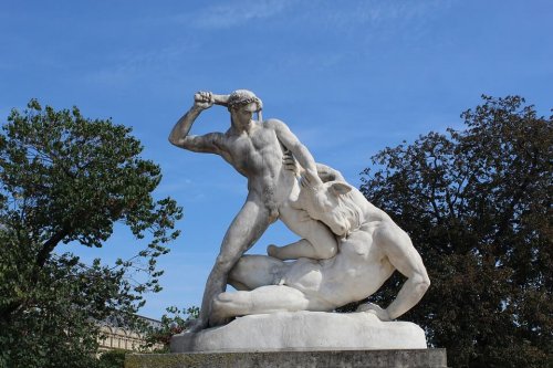 Een beeld van Theseus