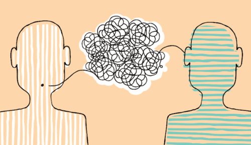 Communicatie tussen twee mensen