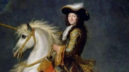De zonnekoning op een paard