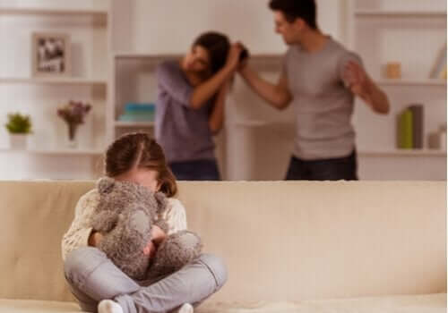 Ouders maken ruzie waar kind bij is