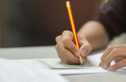 Het doen van een test