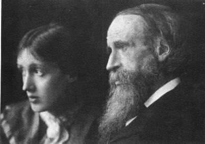 Virgina woolf met haar vader