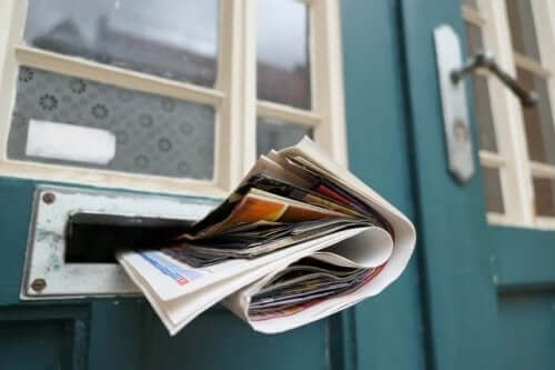 Krant in de brievenbus