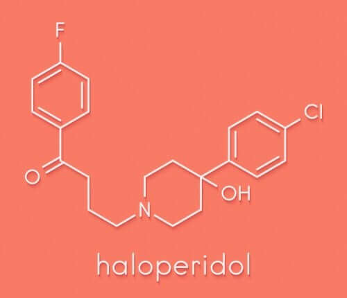 Een afbeelding van de chemische structuur van haloperidol