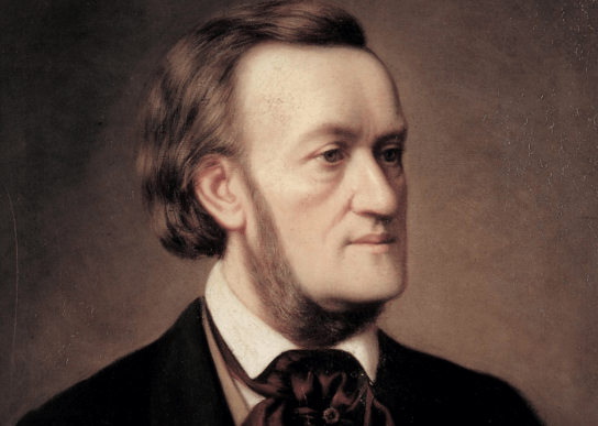 Een portret van de componist Wagner