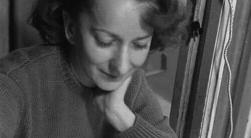 Een jonge Wisława Szymborska 