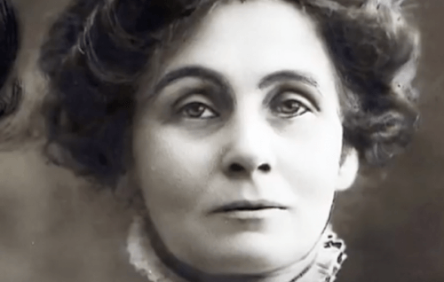 Een portretfoto van Emmeline Pankhurst