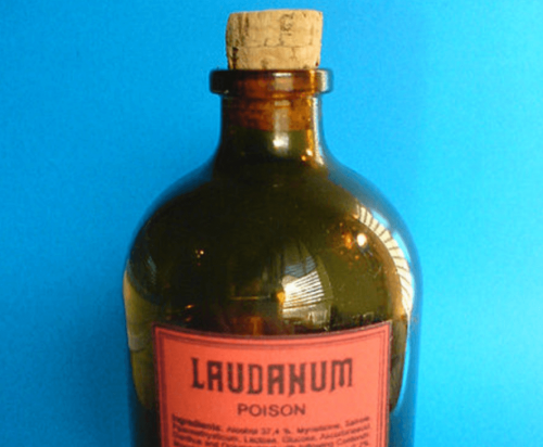Een fles laudanum