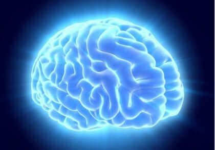 Een afbeelding van oplichtende hersenen