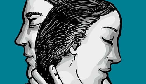 Tekening van een stel