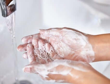 Handen wassen met zeep is erg belangrijk