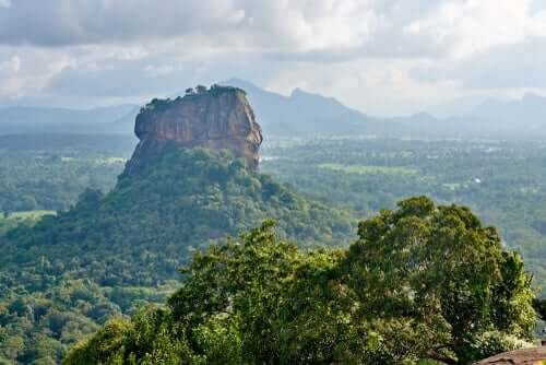 Een gebergte in Sri Lanka